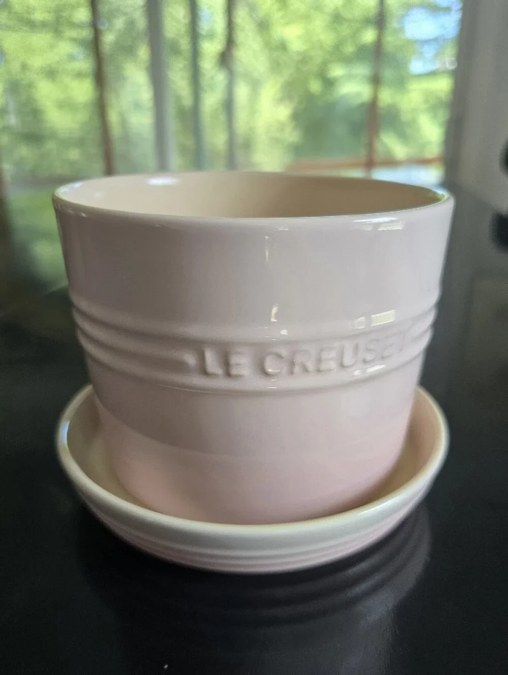 Le Creuset Shell Pink Herb Planter, 14 cm